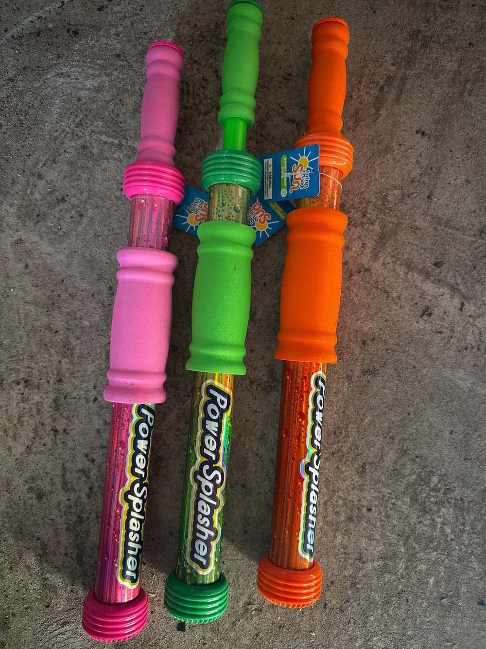 Bring on the Sun Power Splasher Water Pump Blasters Set of 3